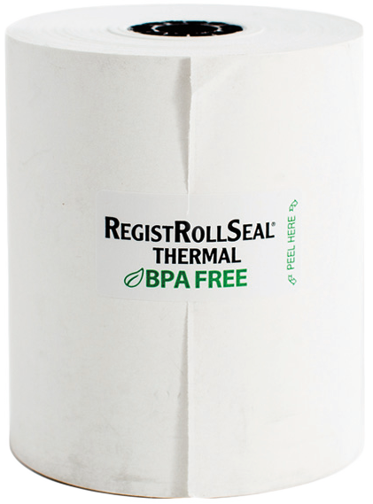 3.13&quot;x200&#39; THERMAL WHITE 1PLY REGISTER ROLL 50/CS