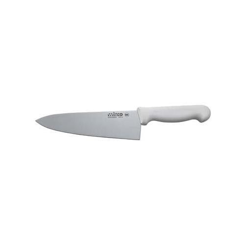 8&quot; CHEF KNIFE WITH WHITE POLYPROPYLENE HANDLE 
