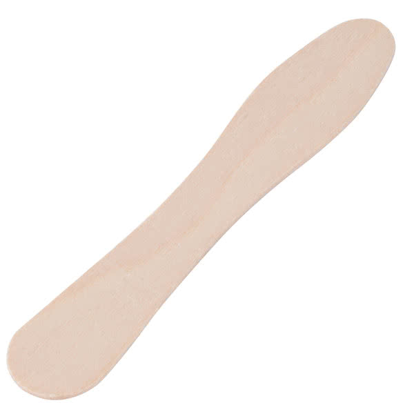 3.5&quot; UNWRAPPED WOODEN TASTER SPOON ECO-FRIENDLY 1000/PK