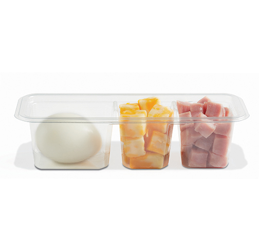 3 COMPARTMENT SNACK CUBE
CLEAR 1056/CS