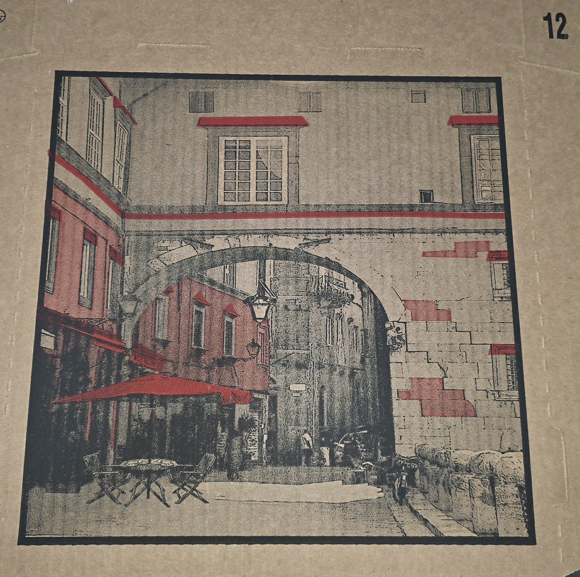 PIZZA BOX 12x12x2 CORR KRAFT  USA B FLUTE 50/BDL  