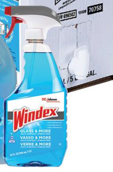 WINDEX BLUE GLASS CLEANER RTU 
QUARTS 8/32oz 