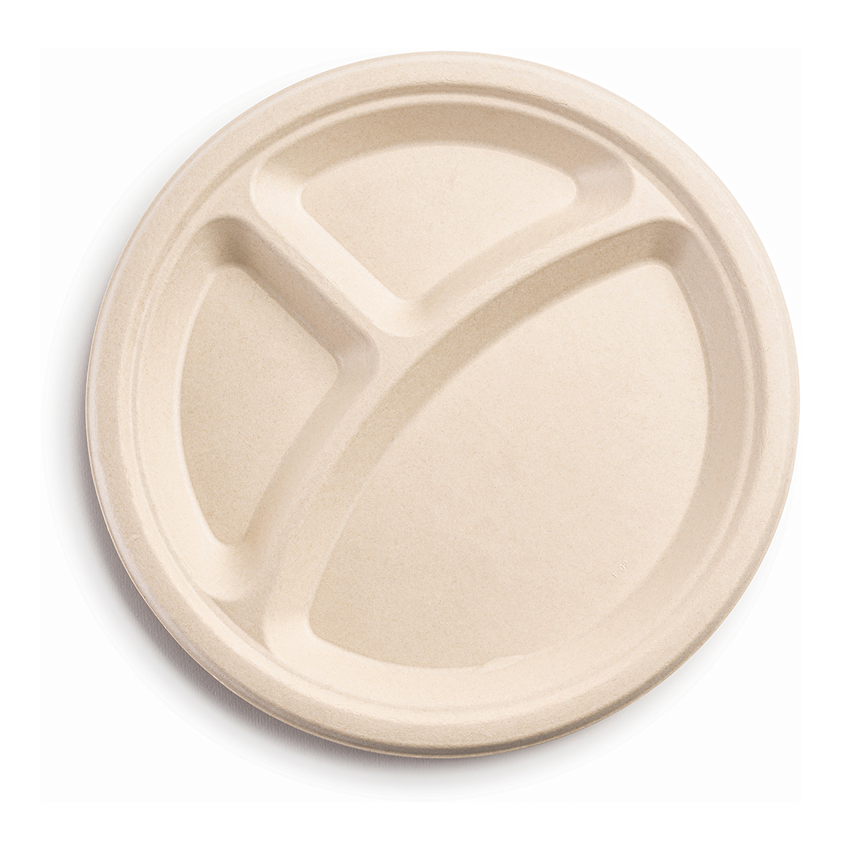 PLATE PULP 10&quot; 3 COMP NATURAL  4/125CS
