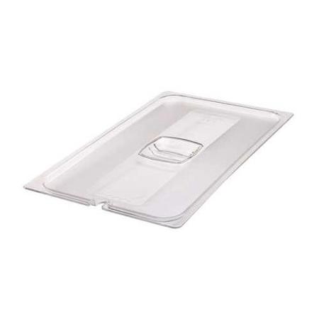 1/2 COLD FOOD PAN COVER W/PEG HOLE CLEAR 6/CS