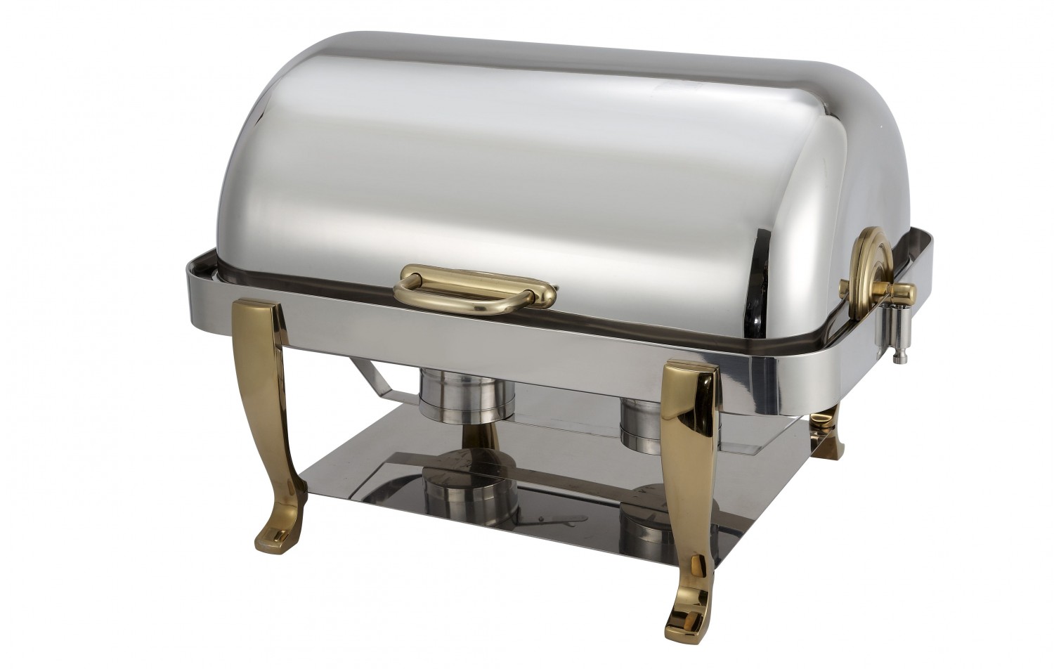 8 QT FULL SIZE BUFFET CHAFER SET VINTAGE STAINLESS STEEL