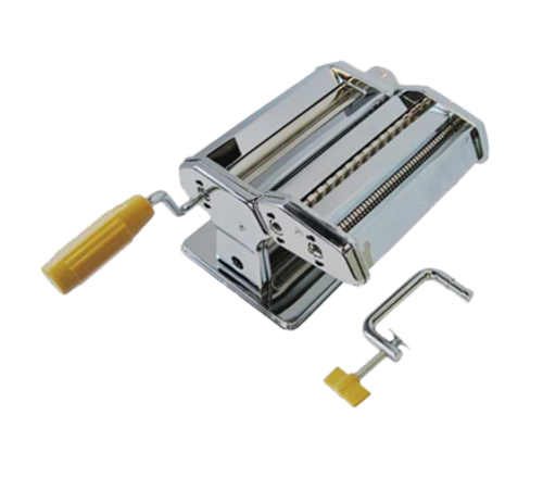 PASTA MACHINE SHEETER MIXER 
MANUAL 7&quot; ROLLER 3mm MAX 
ROLLER OPENING INCLUDES 2 
CUTTER DIES 2mm &amp; 4mm