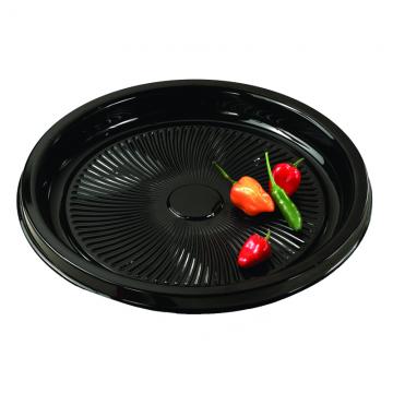 12&quot; BLACK PET ROUND NOVA PLUS  PLATTER  (36/CS)