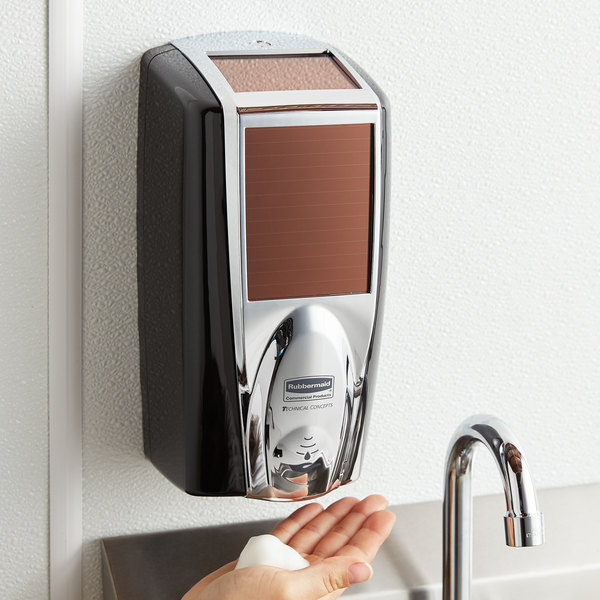 SOAP OR SANITIZER DISPENSER,  CHROME AUTOMATIC HANDS FREE 