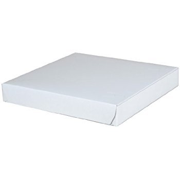 CLAYCOAT PIZZA BOX 10&quot; WHITE PLAIN 100/CS