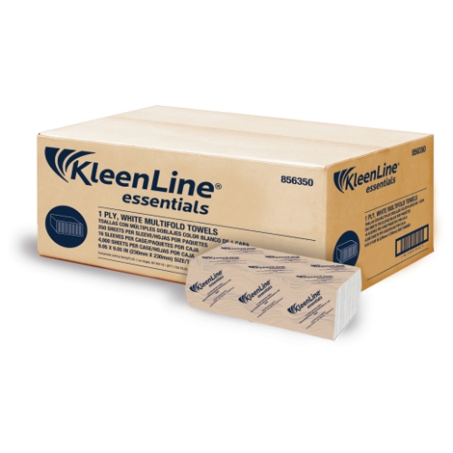 KLEENLINE WHITE M-FOLD TOWELS 250/PK 16PKS/CS 