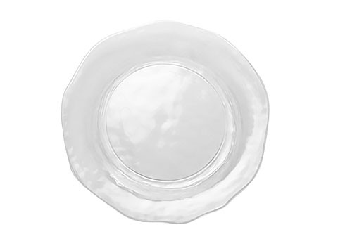 8&quot; CLEAR ARTISAN PLASTIC
PLATE 
12/10 