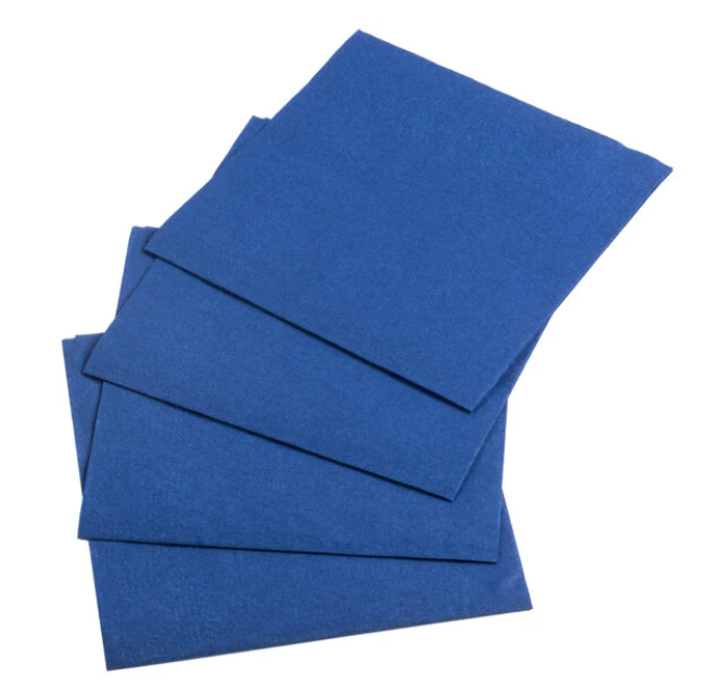 NAVY BLUE 2PLY BEVERAGE  COCKTAIL NAPKIN 1,000/CS 