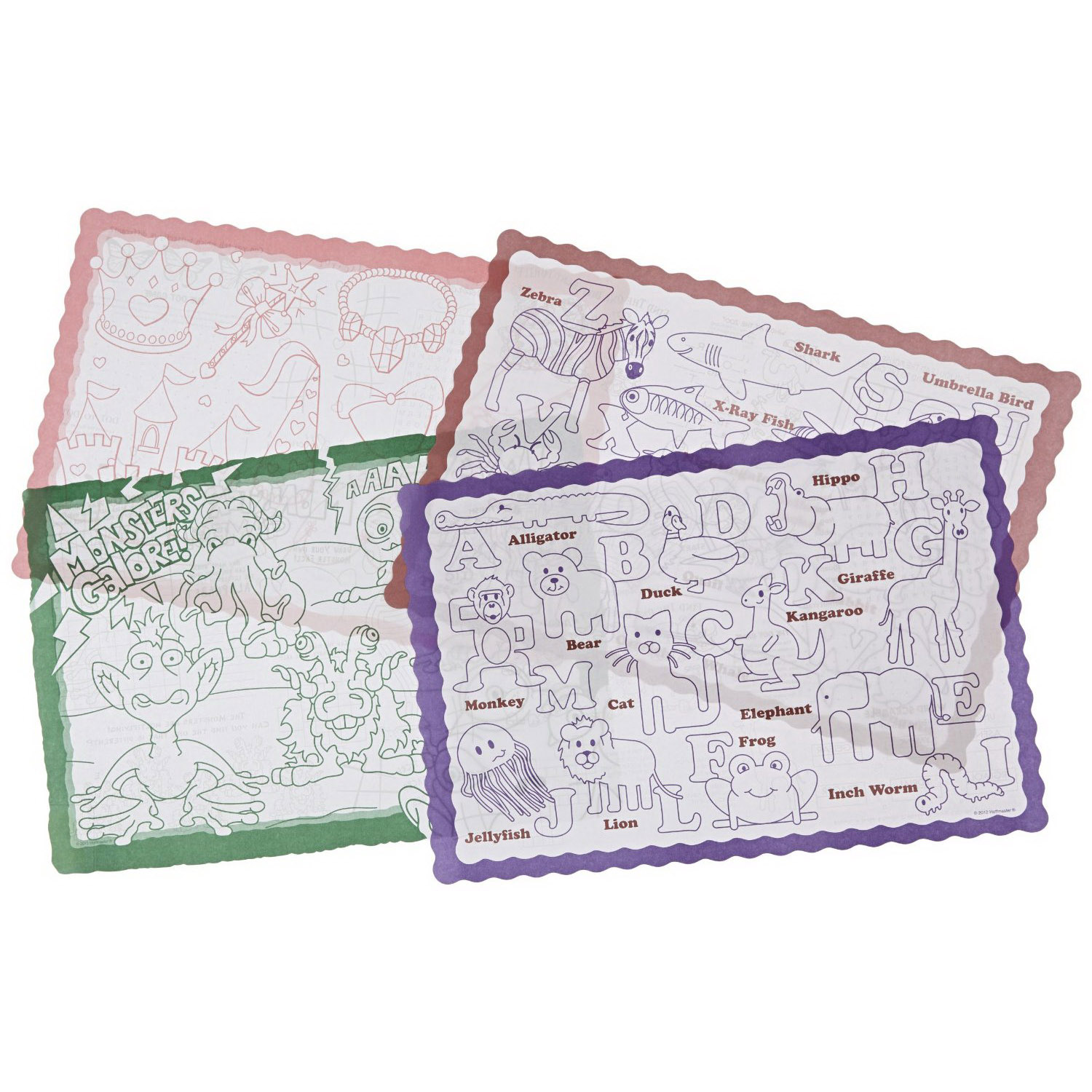 PLACEMAT COLOR ME REFILL PLACEMATS ONLY 1000/CS