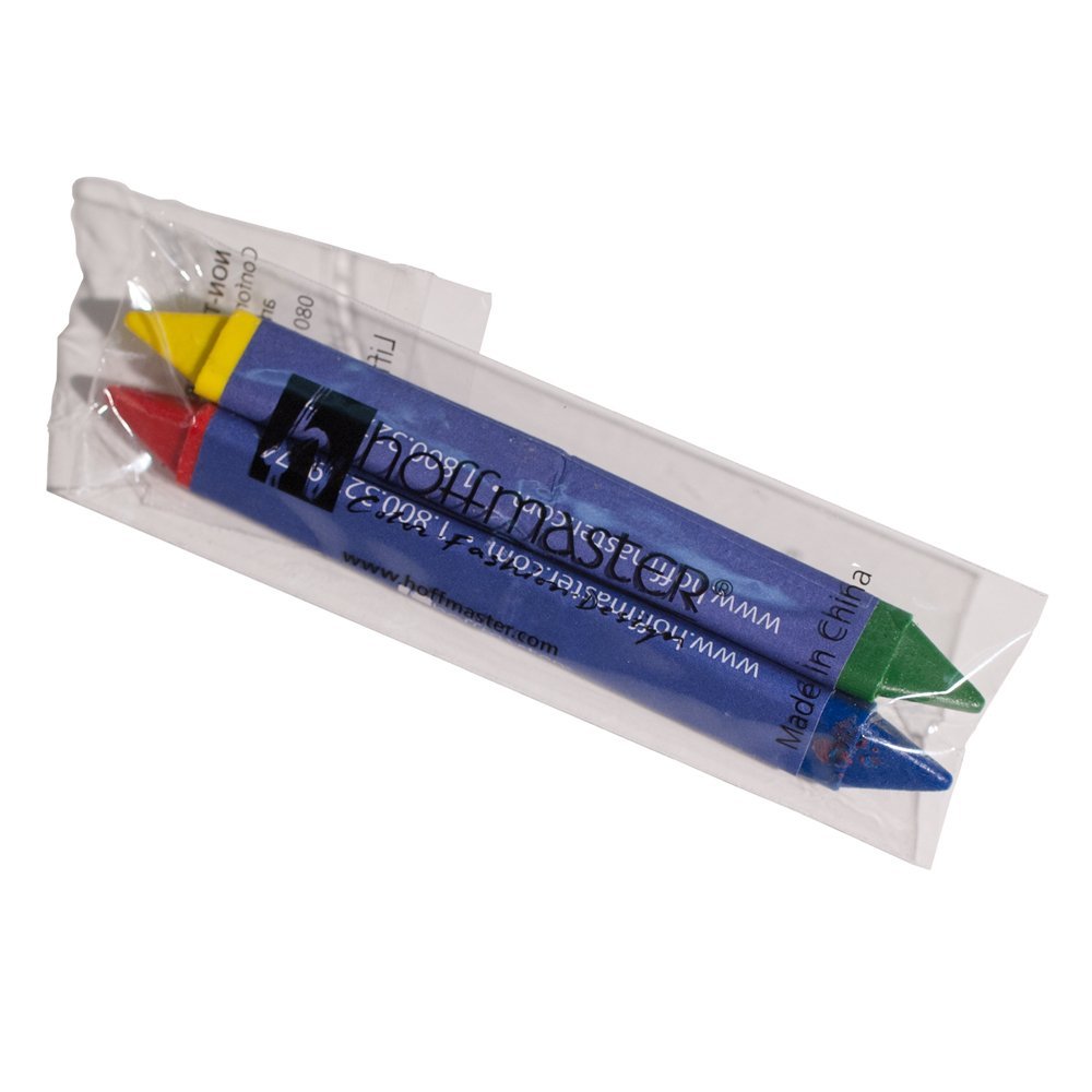 CRAYONS TRIANGULAR DOUBLE TIPPED 2PK 1000/CS RED,