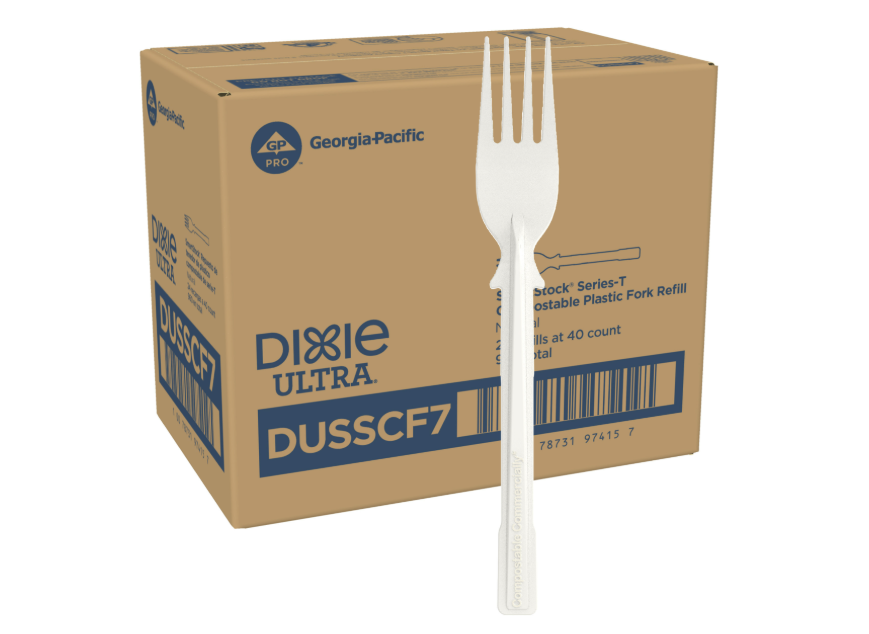 SMARTSTOCK COMPOSTABLE FORK NATURAL 960/CS