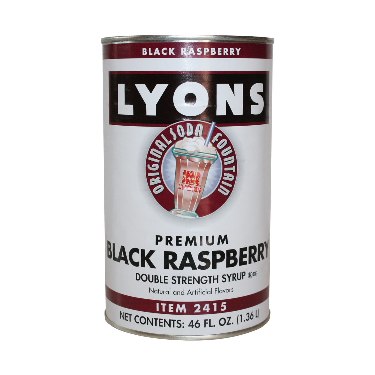 LYONS BLACK RASPBERRY 2X SHAKE
6/NO 5 DOUBLE USE 1/2 OZ PER
16 OZ