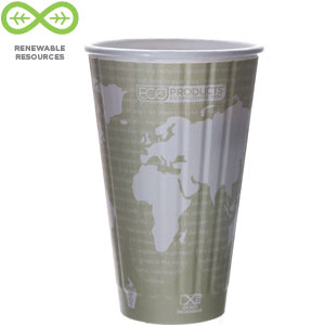 16oz INSULATED PAPER HOT CUP
WORLD ART 600/CS RENEWABLE &amp;
COMPOSTABLE 