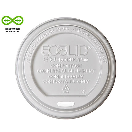 LID 8oz WHITE ECOLID 25% POST
CONSUMER RECYCLED CONTENT
800/CS