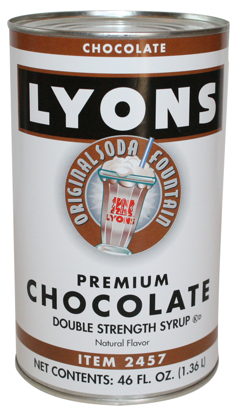 LYONS CHOCOLATE 2X SHAKE BASE 6/NO 5 DOUBLE USE 1/2 OZ PER