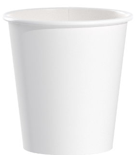 CUP HOT 10oz SQUAT WHITE 20/50  CS