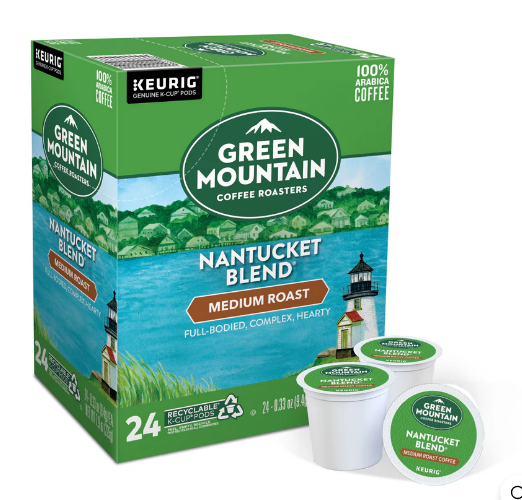 GREEN MOUNTAIN COFFEE K-CUP  POD NANTUCKET BLEND 24/BX 4/CS