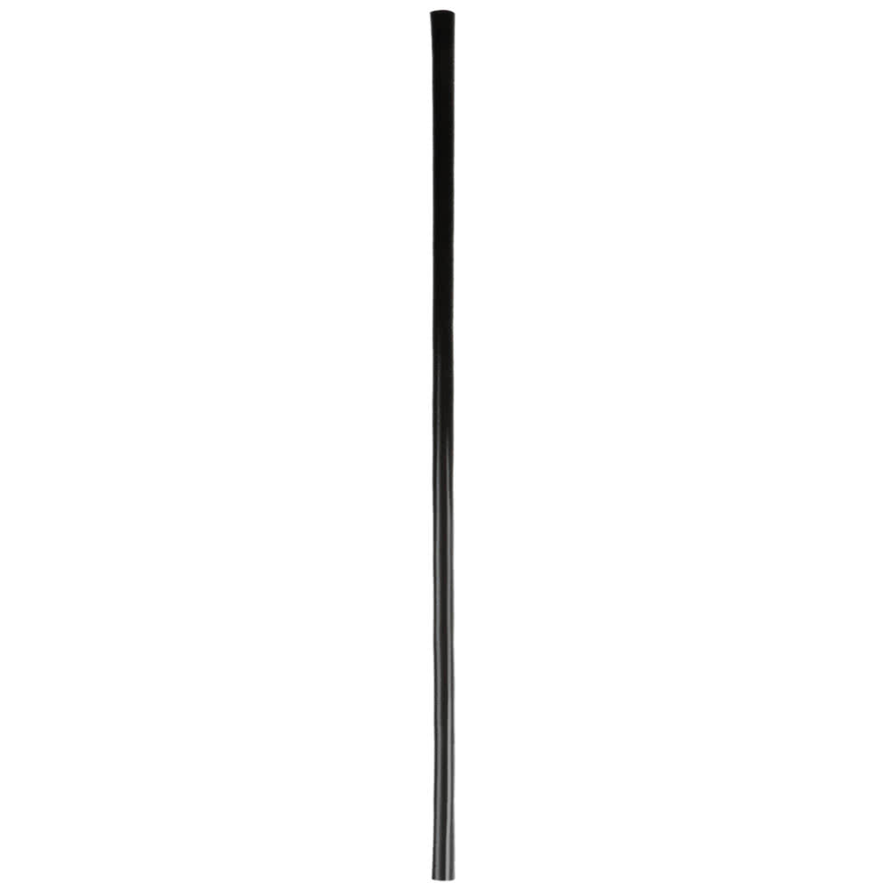 5.75&quot; UNWRAPPED BLACK COCKTAIL STRAW COMPOSTABLE PLASTIC