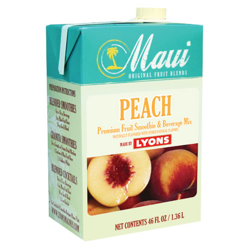 MAUI PEACH FRUIT BLEND ADD 6/46 OZ MILK FOR SMOOTHIE