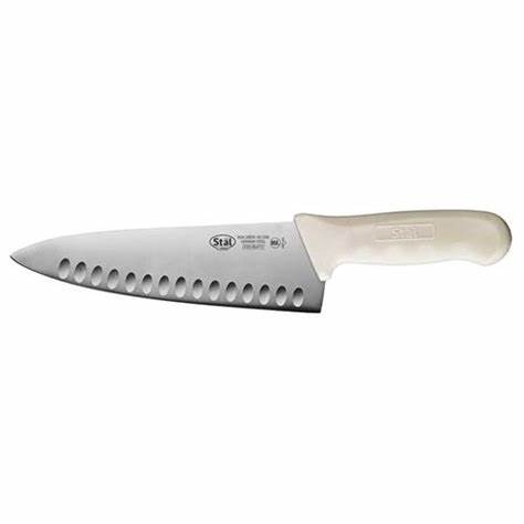 8&quot; WHITE STAL HOLLOW GROUND 
CHEF KNIFE (EA) 