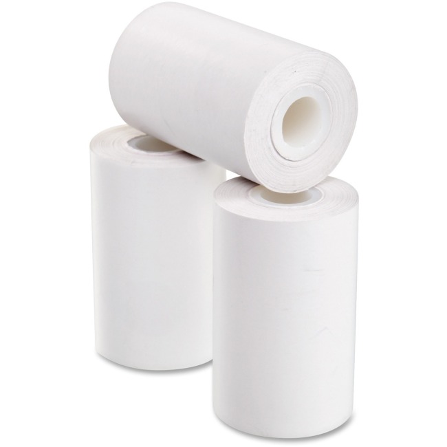 2.25&quot;x50&#39; THERMAL PRINTER ROLL 1PLY WHITE 2.1 MIL