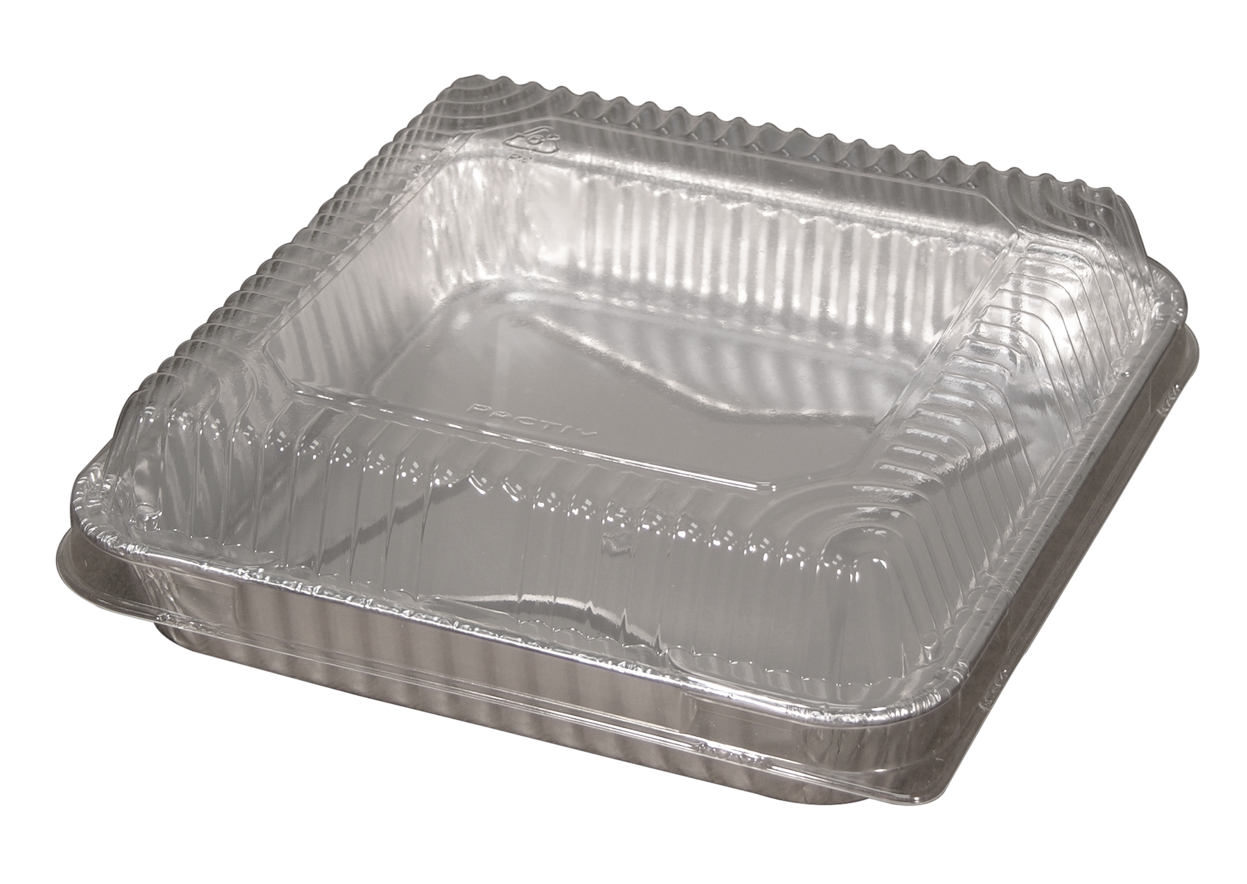 8&quot; SQUARE CAKE PAN AND DOME LID COMBO ALUMINUM 100/CS
