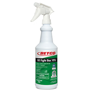 GE FIGHT-BAC MULTISURFACE RTU 
CLEANER &amp; DISINFECTANT 12/32oz 
(CAN ALSO BE USED FOR GLASS)