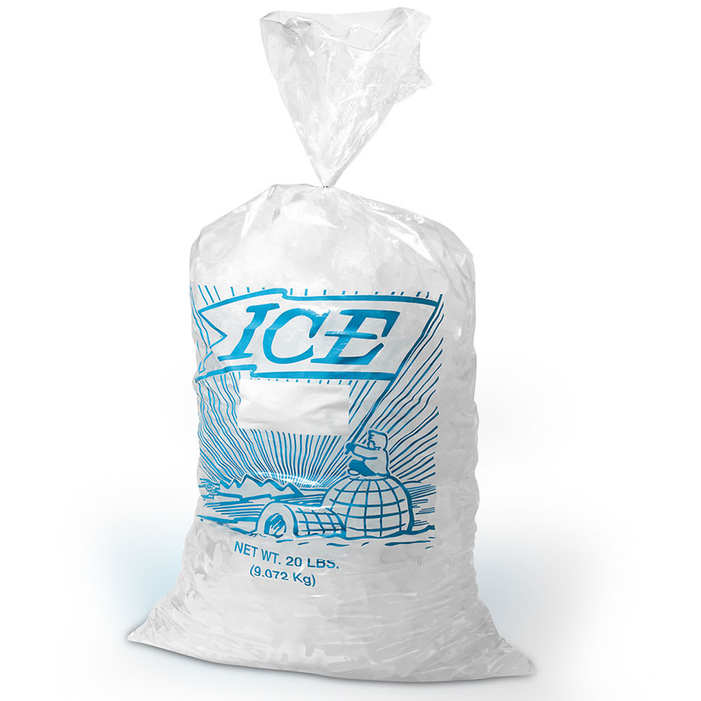 15x30 PRINTED 25LB ICE BAG 2 
MIL METALLOCENE 500/CS