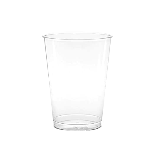 7oz CLEAR TALL PS PLASTIC SMOOTH WALL TUMBLER - FROSTED