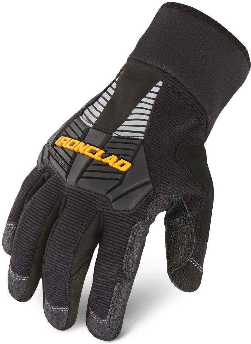 IRONCLAD COLD CONDITION LARGE GLOVES, BLACK (PAIR) 