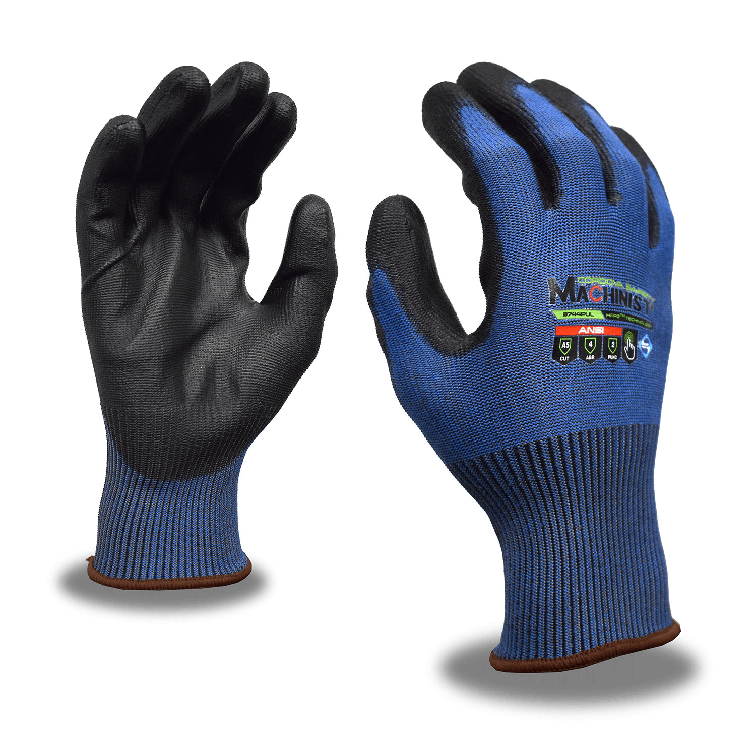 BLUE GLOVE SZ 2XL MACHINIST  HPPG HIGH PERFORMANCE (PAIR)