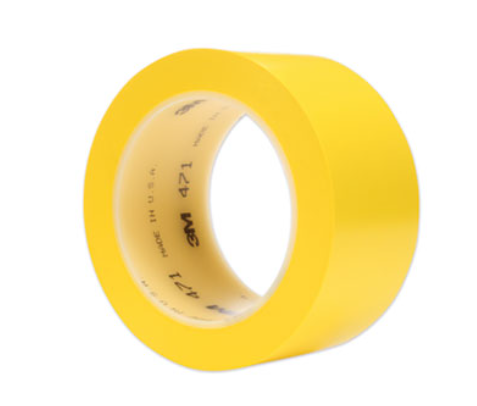 YELLOW VINYL FLOOR MARKING  TAPE 2&quot;X36 YDS (ROLL)