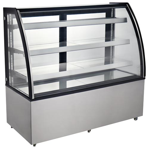 60&quot; REFRIGERATED FLOOR 
SHOWCASE DISPLAY CASE 3 ADJ 
GLASS SHELVES (RS-CN-0471)