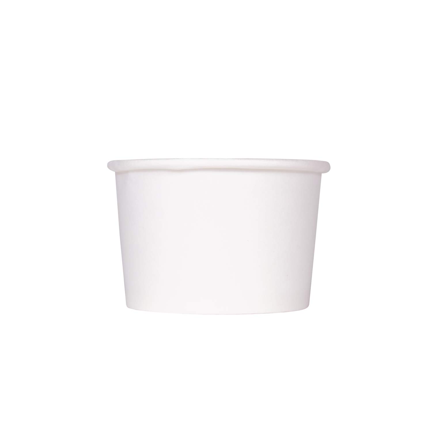CUP 4oz WHITE DOUBLE POLY 
PAPER ICE CREAM COLD/HOT FOOD 
CONTAINER 1000/CS 