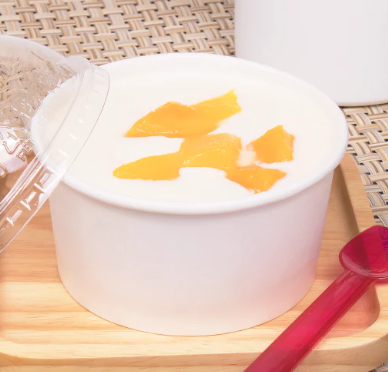 CUP 6oz WHITE DOUBLE POLY  PAPER ICE CREAM COLD/HOT FOOD 