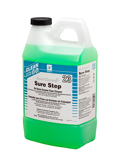 SPARCLEAN SURE STEP 23 NO 
RINSE ENYMATIC FLOOR CLEANER 
CLEAN ON THE GO 4-2L/CS