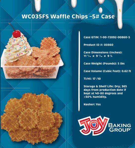 WAFFLE CHIPS 5LBS/CS 