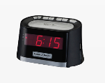CLOCK 9&quot; LED DISPLAY SNOOZE 
BUTTON AM/FM PM INDICATED 
ALARM USB CHARGER 120v/60/1-PH
6/cs