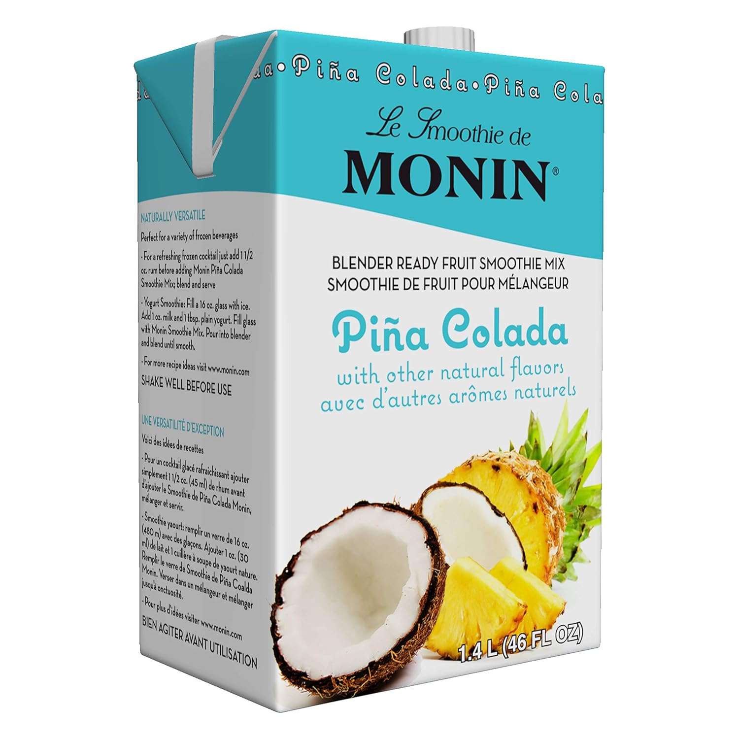 MAUI PINA COLADA FRUIT BLENDS 6/46 OZ ADD MILK FOR SMOOTHIE