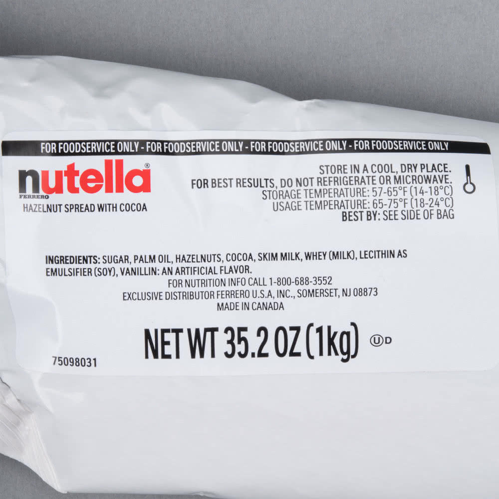 NUTELLA HAZELNUT SPREAD PIPING BAGS (6/35.2oz)