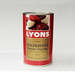 LYONS STRAWBERRY TOPPING
6/NO 5