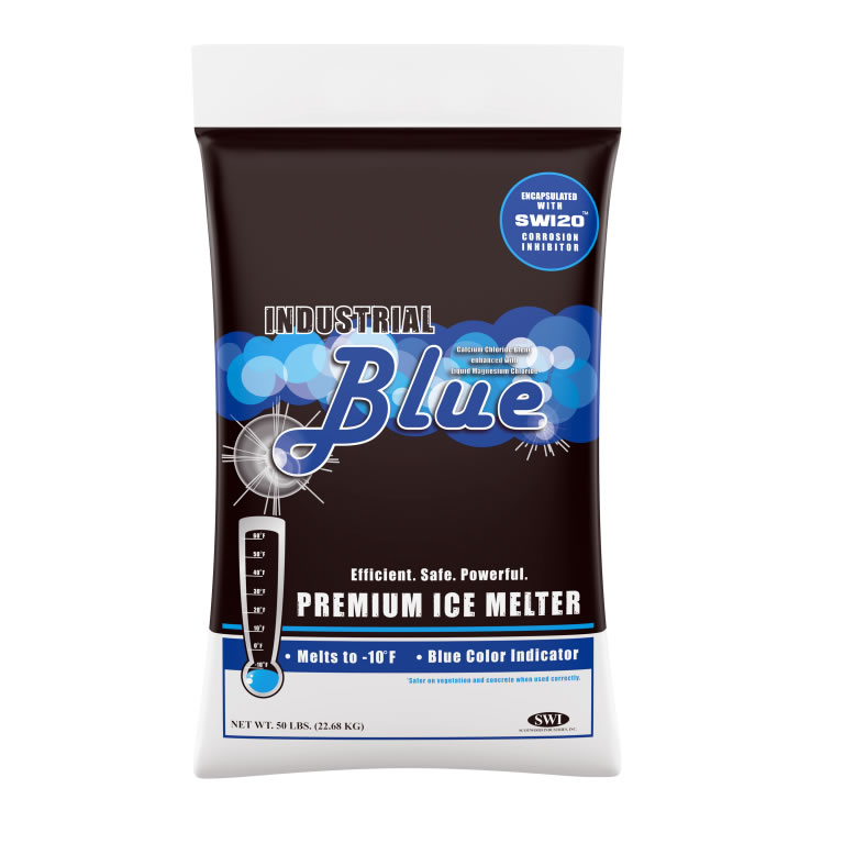 50# BAG BLUE INDUSTRIAL 
STRENGTH ICE MELT (EA)