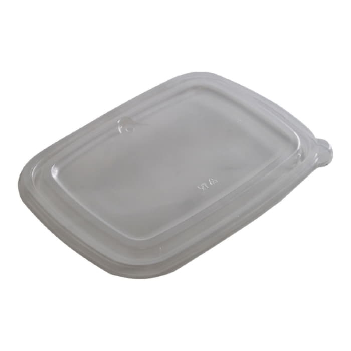 LID FLAT RECTANGLE CLEAR PP 
FOR 28oz RECTANGLE PLA 
LAMINATED PULP CONTAINER 
150/CS