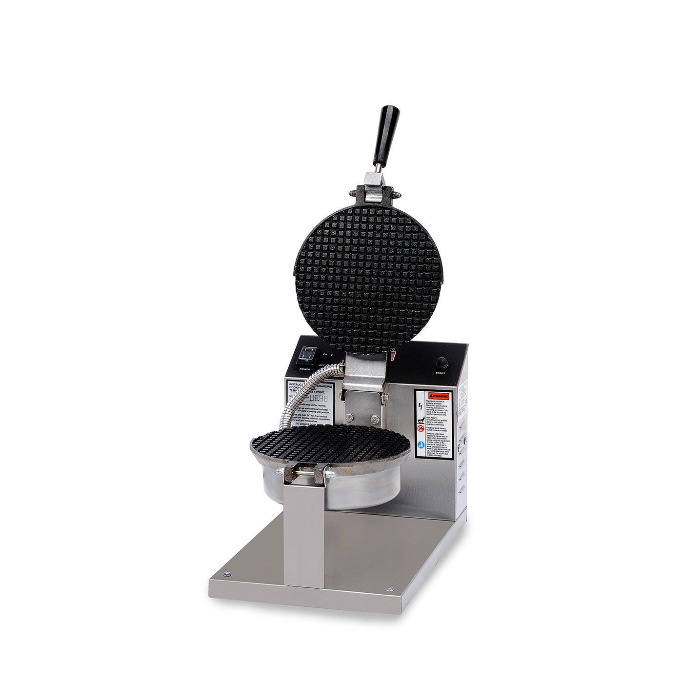8&quot; GIANT WAFFLE CONE BAKER ELECTRONIC TIME AND TEMP
