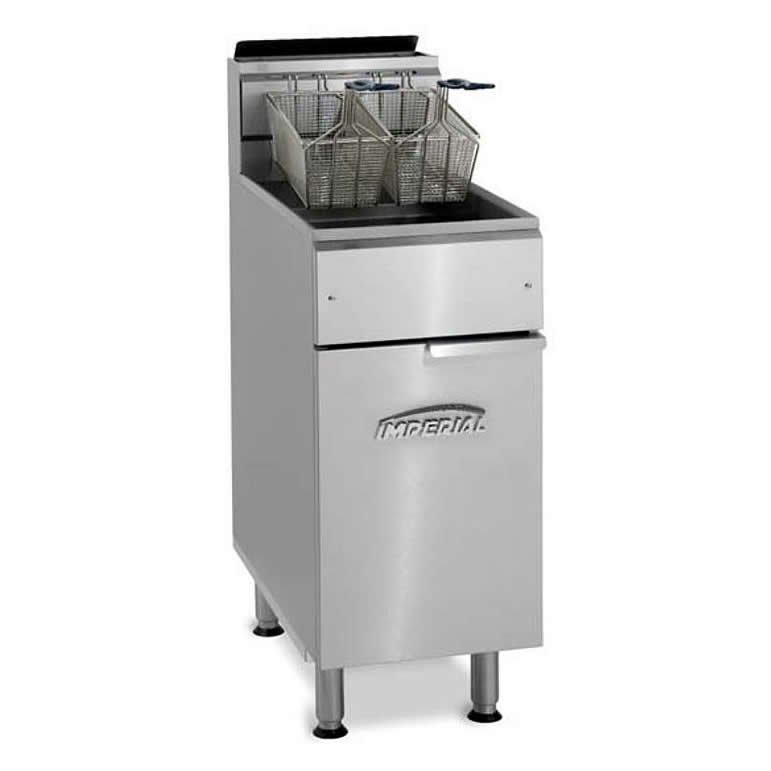 IMPERIAL NG GAS FRYER
STAINLESS EACH 105,000BTU S/S
FRYPOT