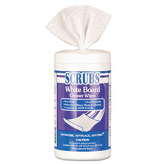 8x6 WHITE BOARD CLEANER WIPES WHITE 120/CANISTER 6/CS